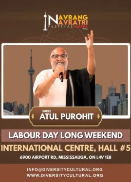 Navrang Navratri Festival Canada With Atul Purohit